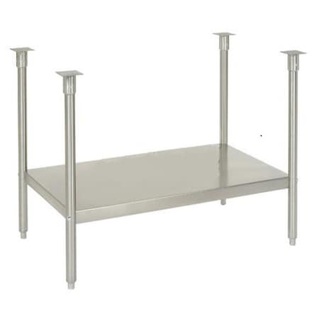 John Boos & Co Stainless Steel Shelf Leg Kit, 72W x 30D SSB3072